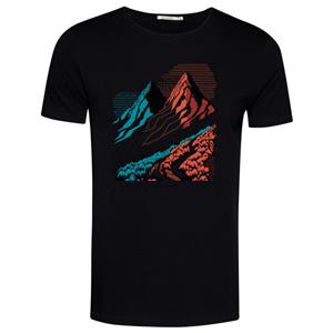 GreenBomb  Nature Twin Hills Spice - T-Shirts - T-shirt, zwart