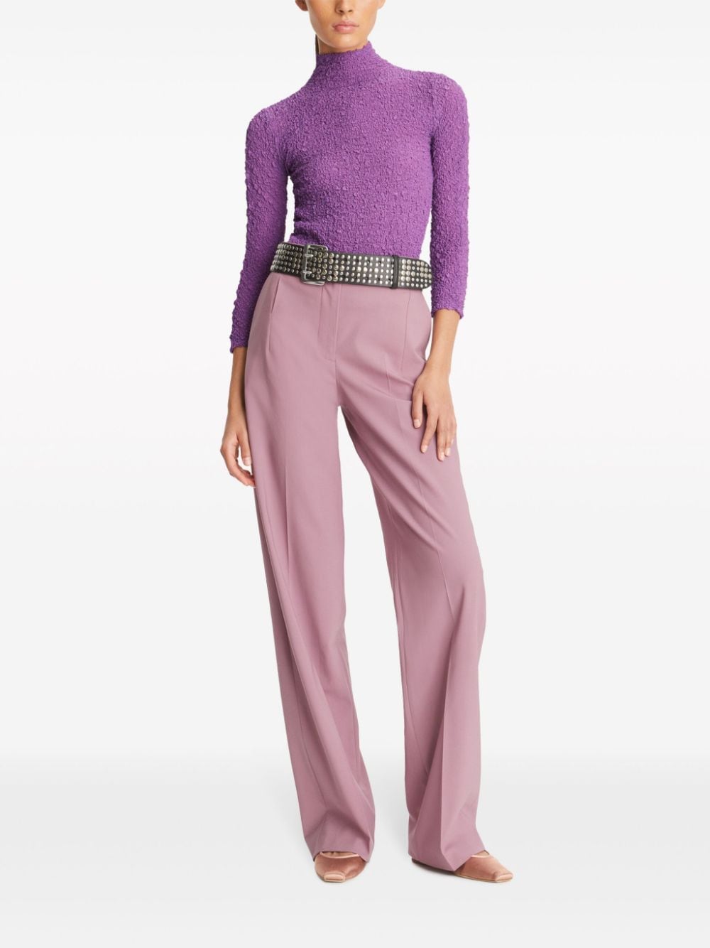 Tory Burch tailored stretch-wool trousers - Roze