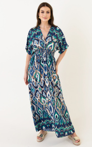 The Musthaves Maxi Dress Colorful Print Blue