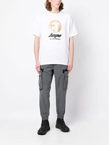 AAPE BY *A BATHING APE T-shirt met logoprint - Wit