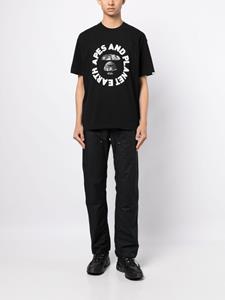 AAPE BY *A BATHING APE T-shirt met logoprint - Zwart