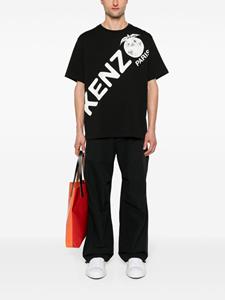 Kenzo logo-print T-shirt - Zwart