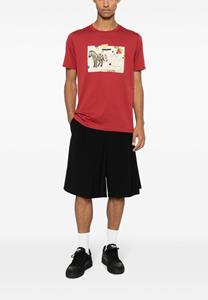 PS Paul Smith T-shirt met zebraprint - Rood