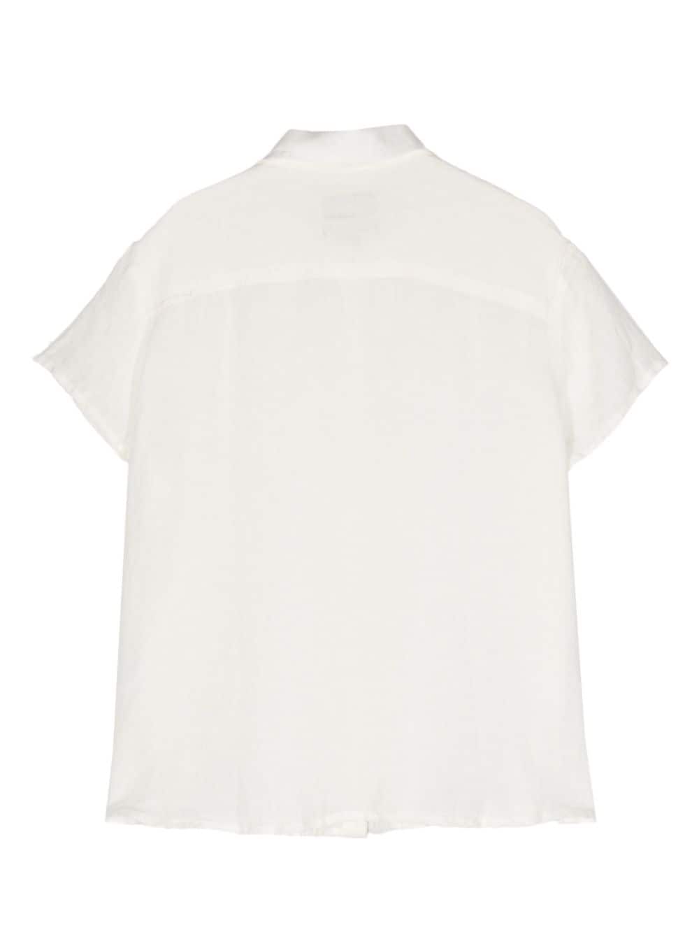 A.P.C. short-sleeved linen shirt - Wit