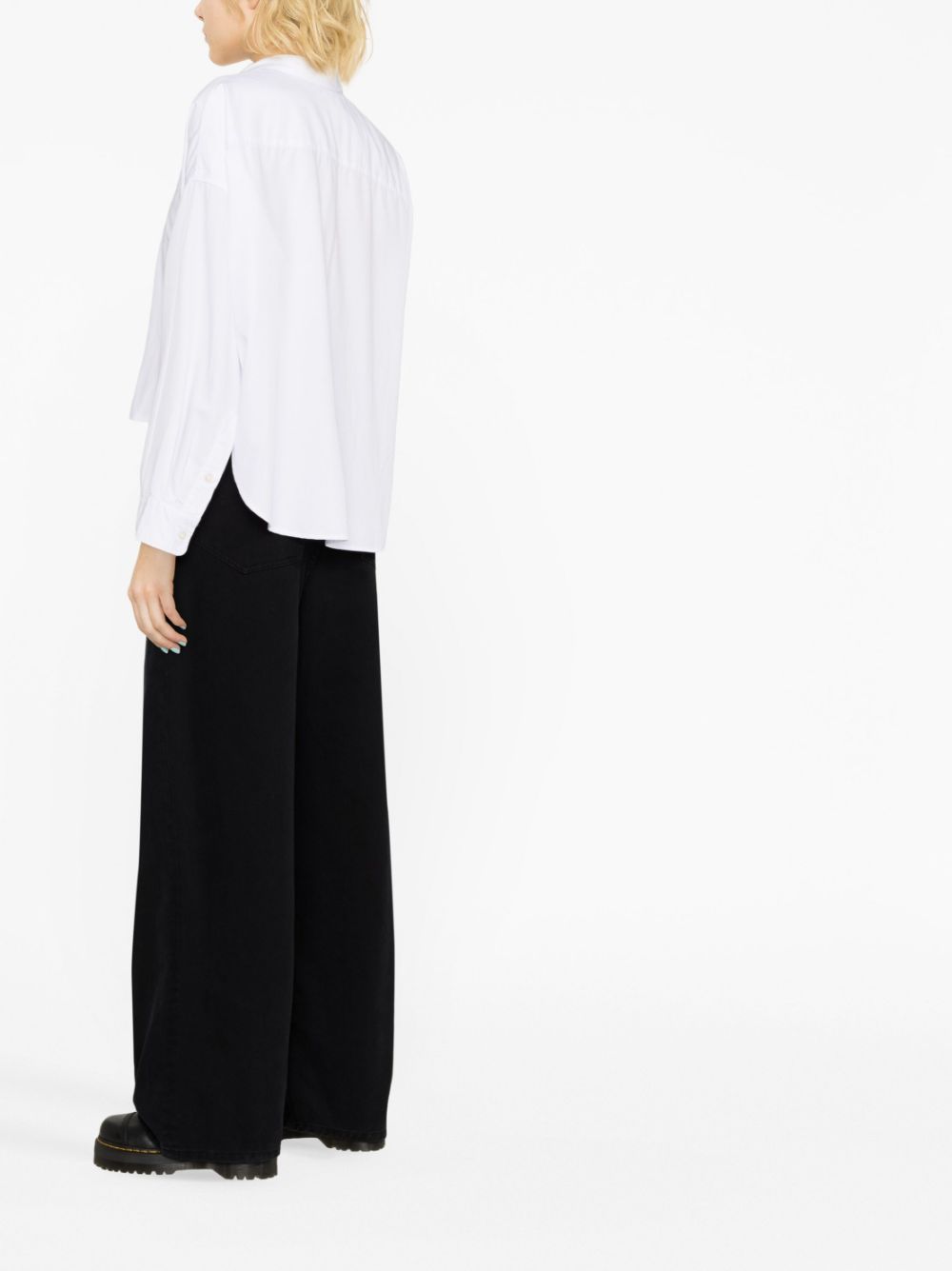 R13 Cropped blouse - Wit