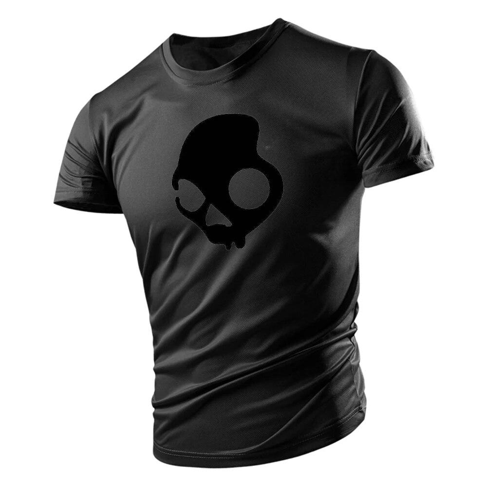 Mr. Burst Horror Armor Head 2D-modeprint Four Seasons Resort Buitensporten Groot maat T-shirt voor volwassenen, ronde hals, korte mouw