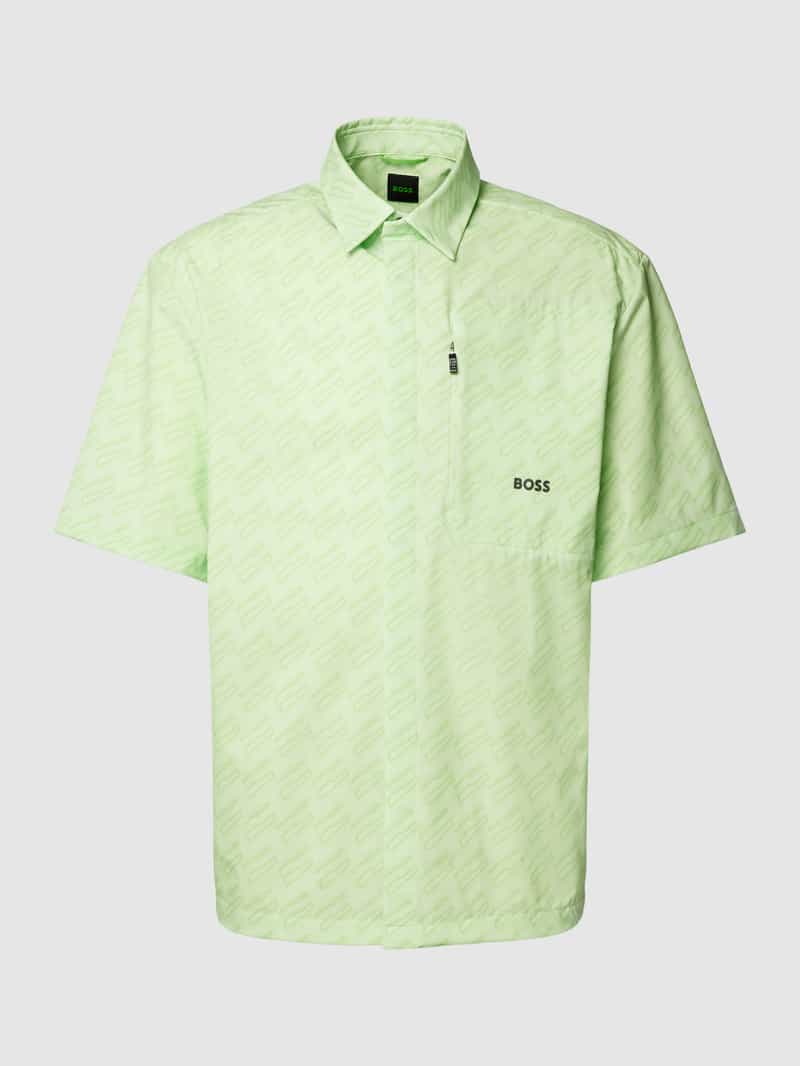 BOSS Green Regular fit vrijetijdsoverhemd met all-over print, model 'Bechno'