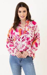 Jurkjes Bloemen Blouse Fleur Roze