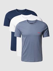 HUGO T-Shirt "T-SHIRT RN TRIPLET P 10217251 01", (Packung, 3 tlg., 3er Pack), mit HUGO Logo auf der Brust