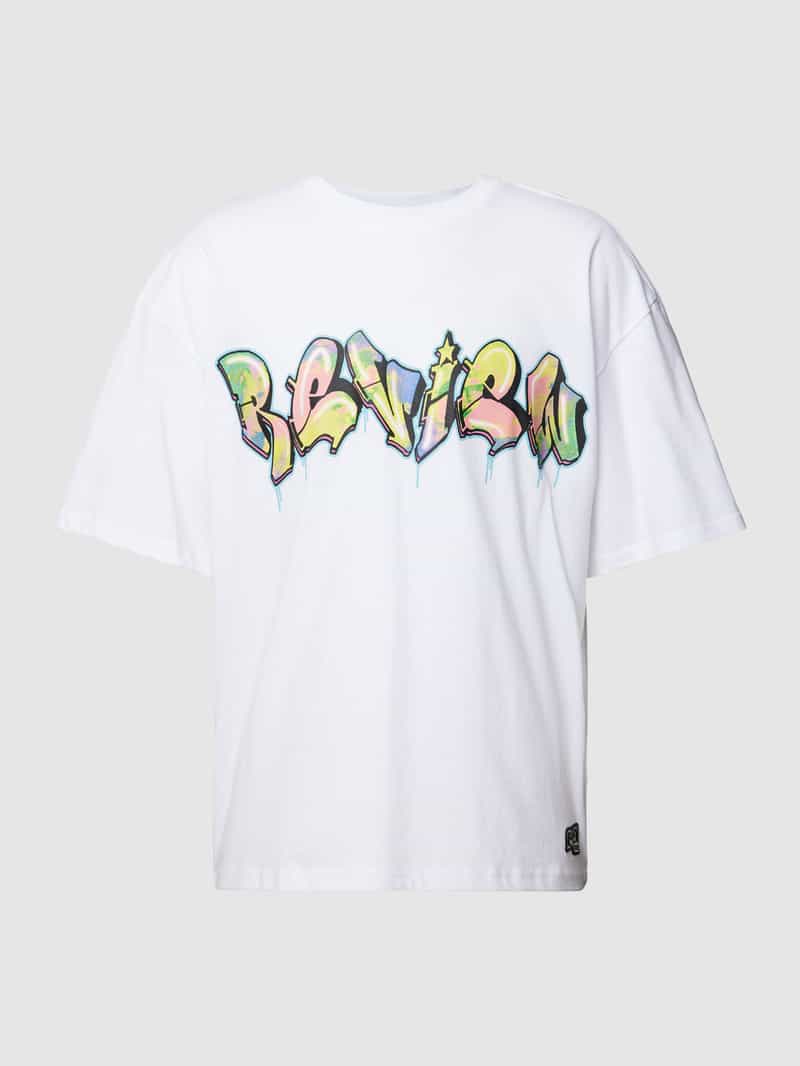 REVIEW Oversized T-shirt met grafittiprint