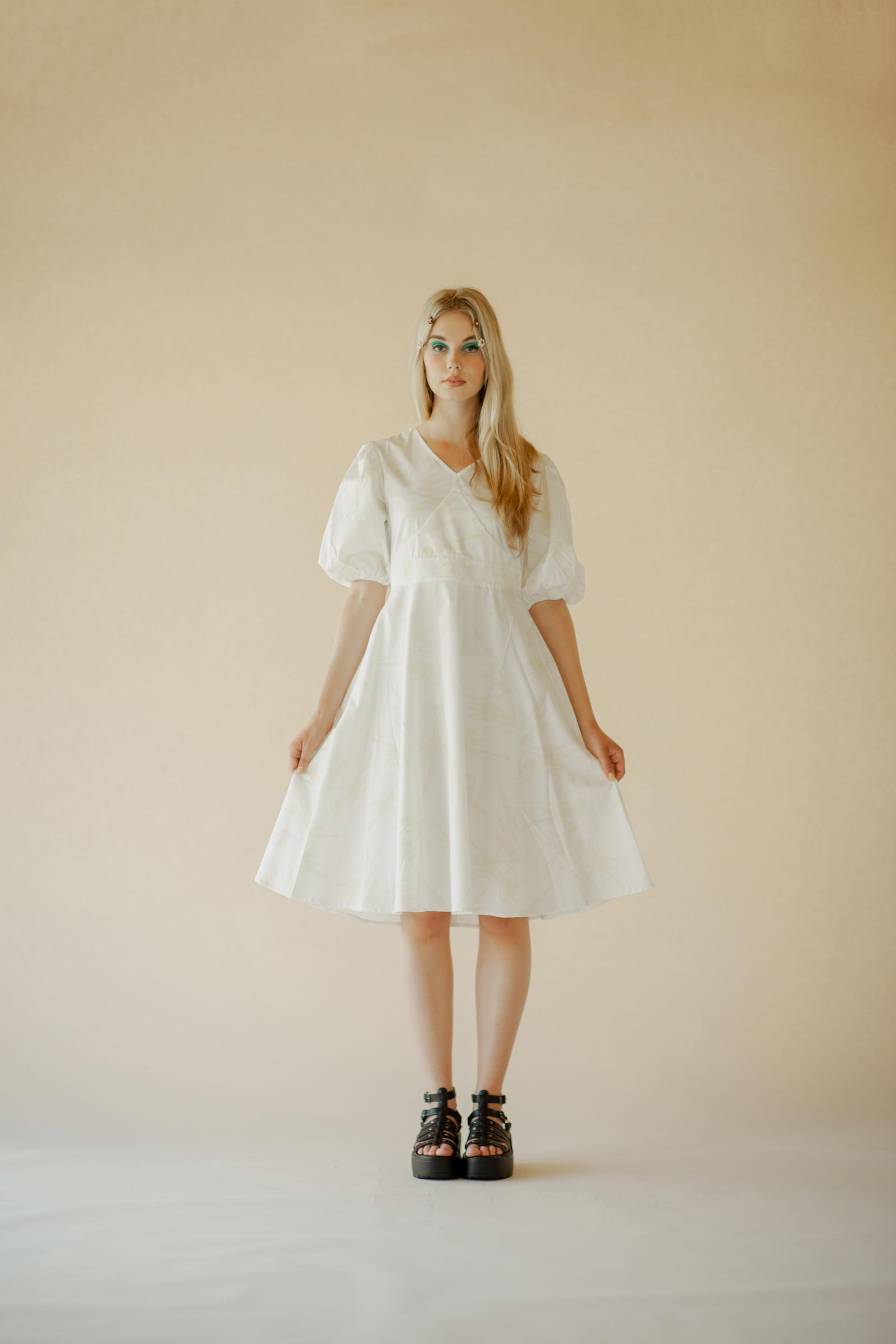 Ivana Helsinki Hilma Dress, white 34 Thunderbird white