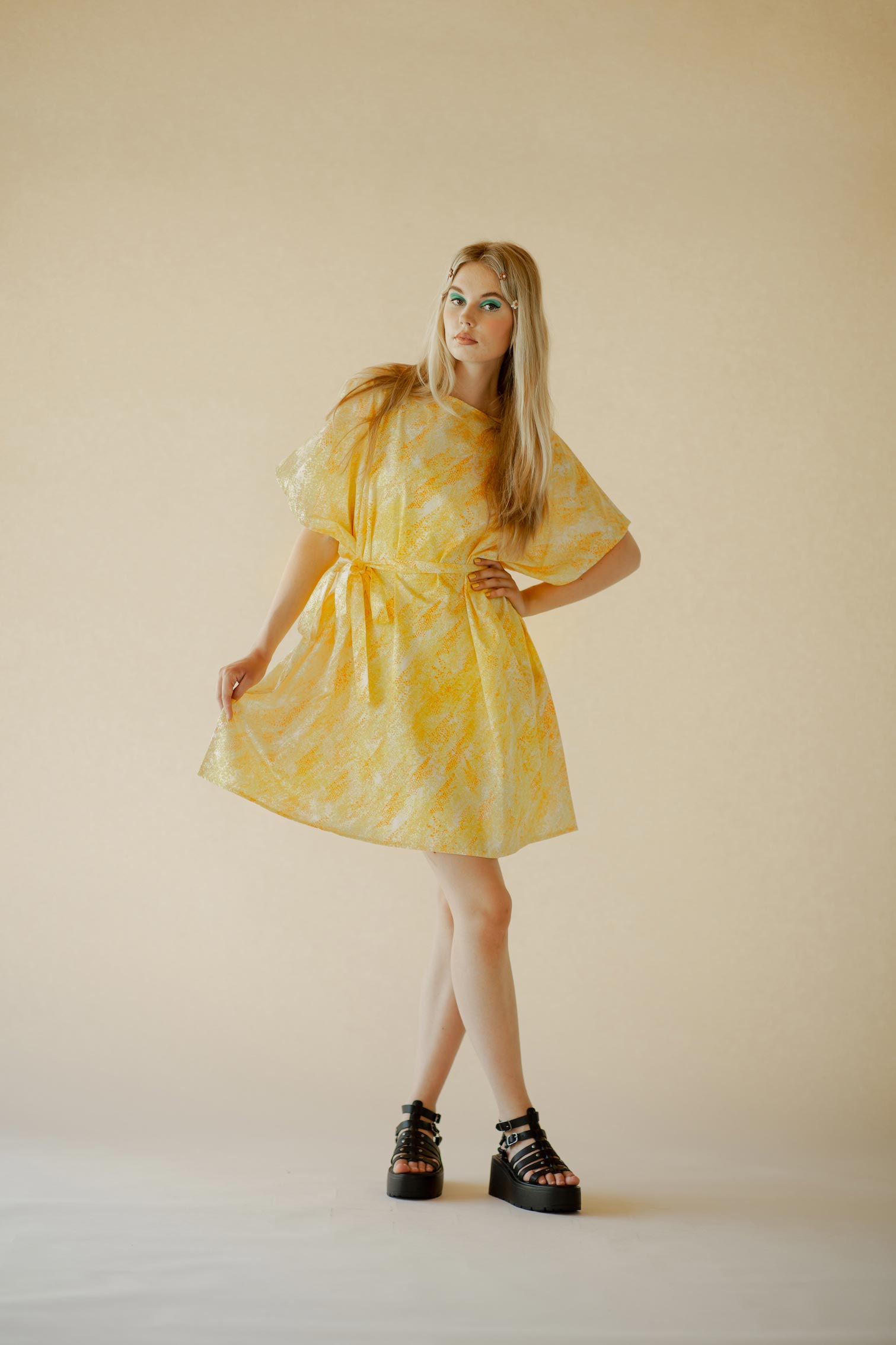 Ivana Helsinki Raakel caftan dress 34 salamamaa yellow