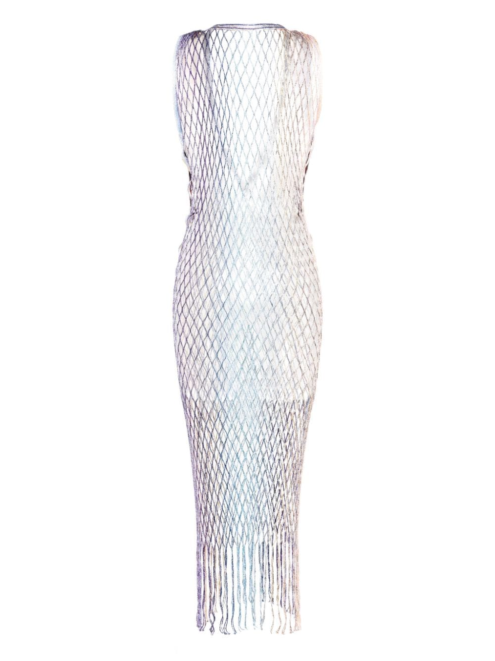 Missoni Maxi-jurk met mesh - Blauw