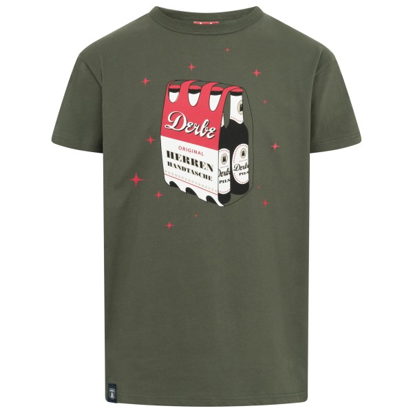 Derbe  S/S Herrenhandtasche Rot-Weiß - T-shirt, olijfgroen