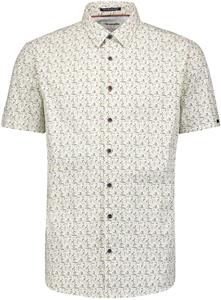 NO EXCESS Kurzarmhemd Shirt Short Sleeve Stretch Allover