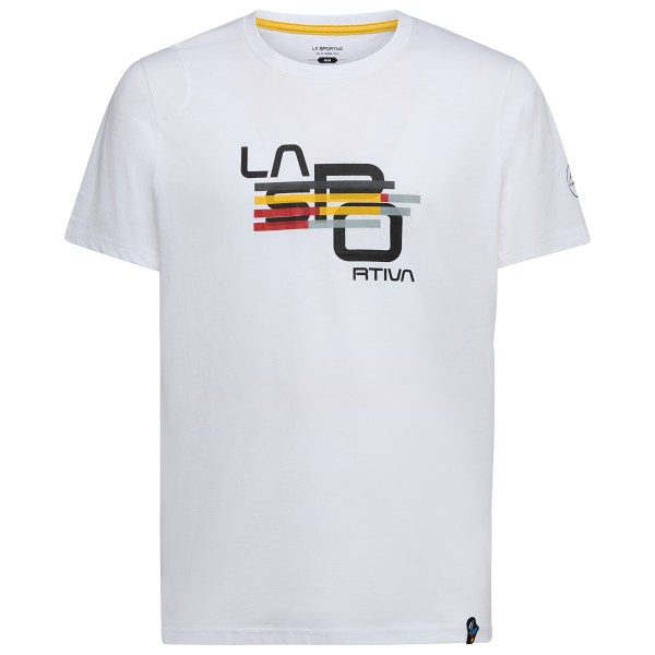 La sportiva  Stripe Cube T-Shirt - T-shirt, wit/grijs