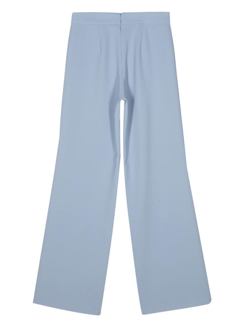 Fely Campo zipped straight trousers - Blauw