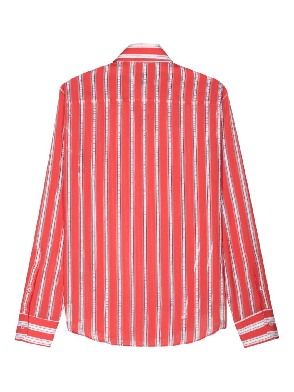 CANAKU Gestreept overhemd met vlakken - Rood
