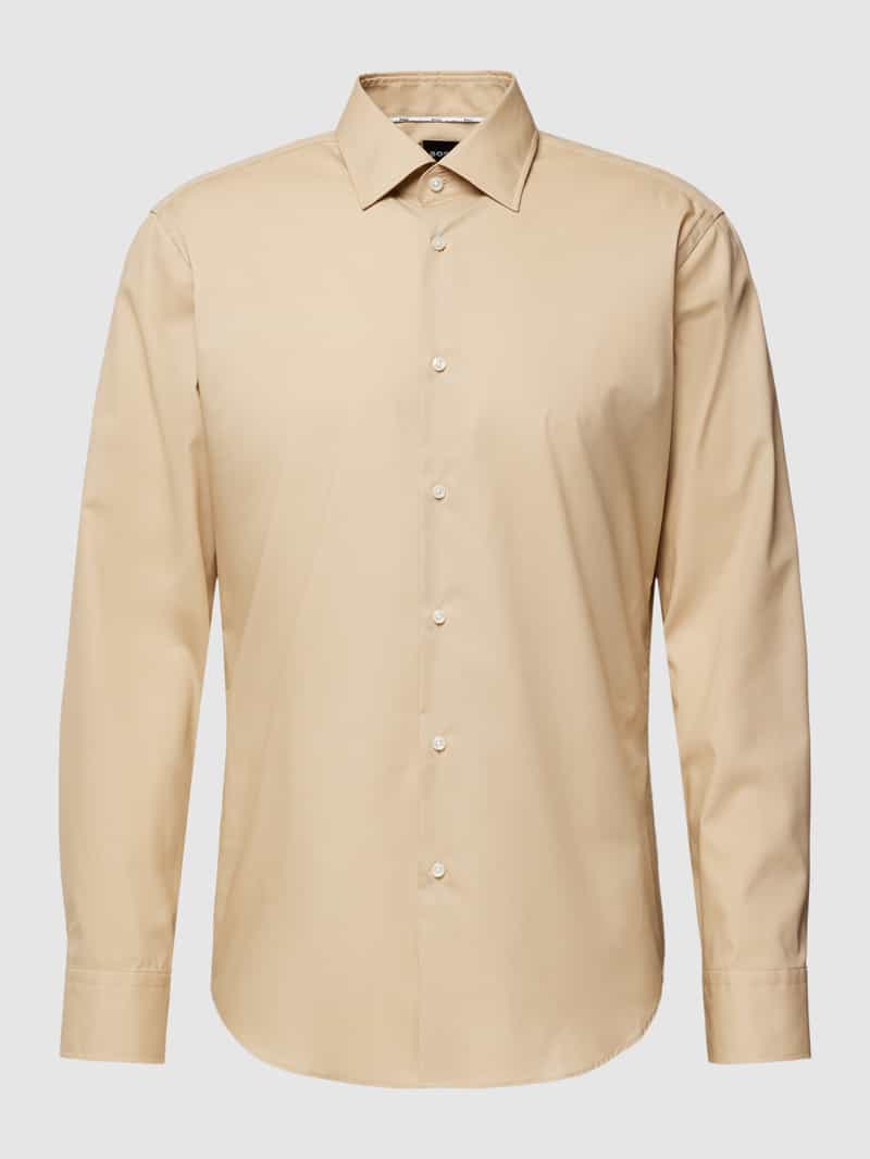 BOSS Modern Fit Modern fit zakelijk overhemd met kentkraag, model 'Joe'