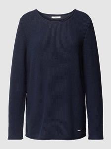 BRAX Gebreide pullover met labeldetail, model 'STYLE.LESLEY'