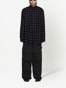 Balenciaga Oversized overhemd - Zwart