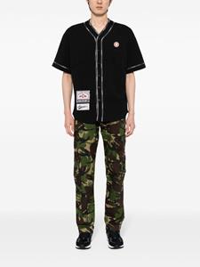 AAPE BY *A BATHING APE logo-trim shirt - Zwart