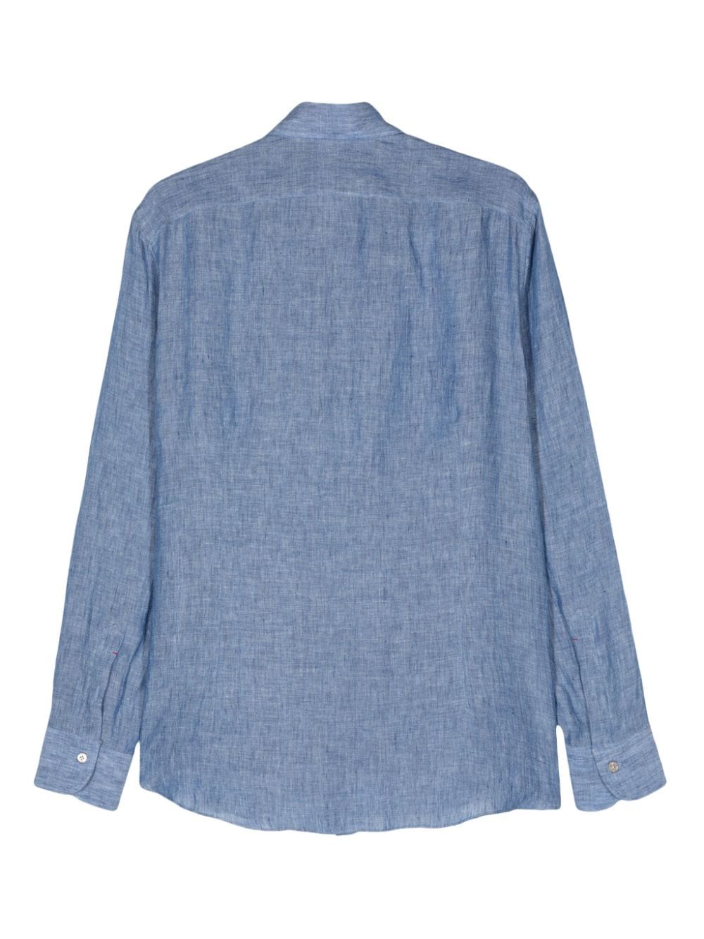 Mazzarelli chambray linen shirt - Blauw