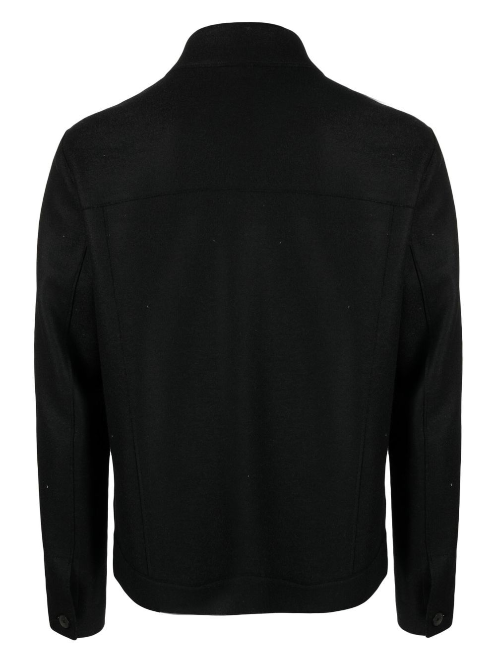 Harris Wharf London Wollen overhemd - Zwart