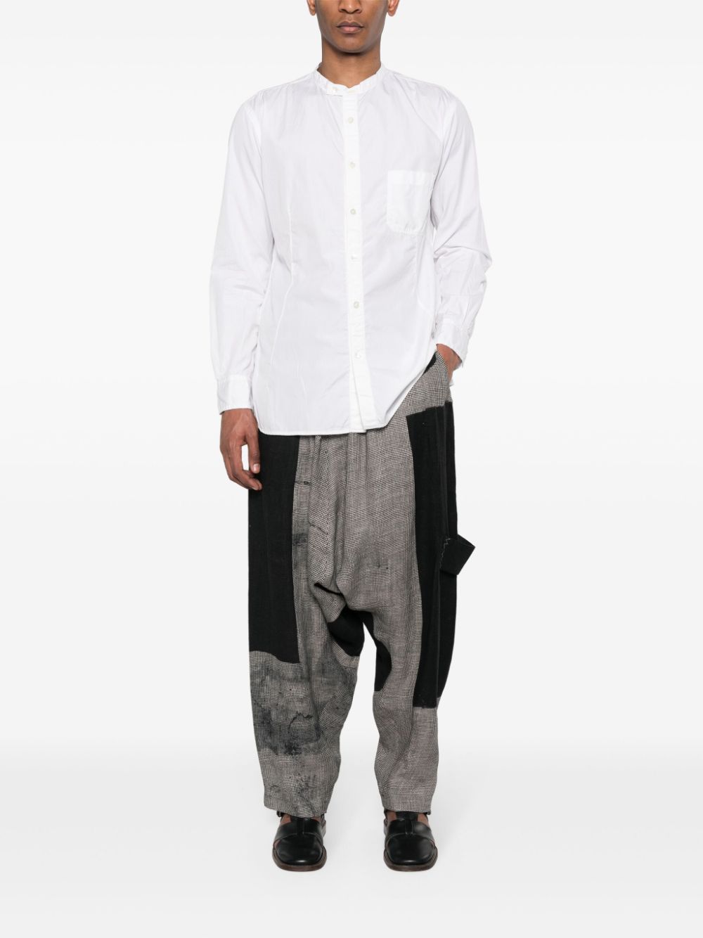 Yohji Yamamoto plain cotton shirt - Wit