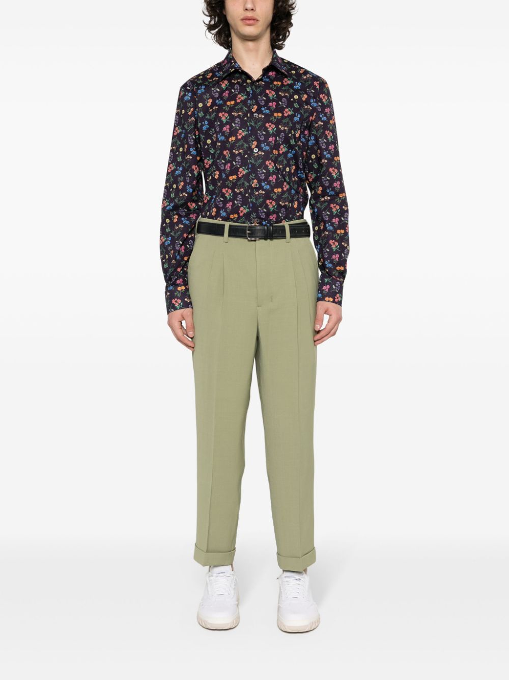 Paul Smith Liberty Floral-print cotton shirt - Paars