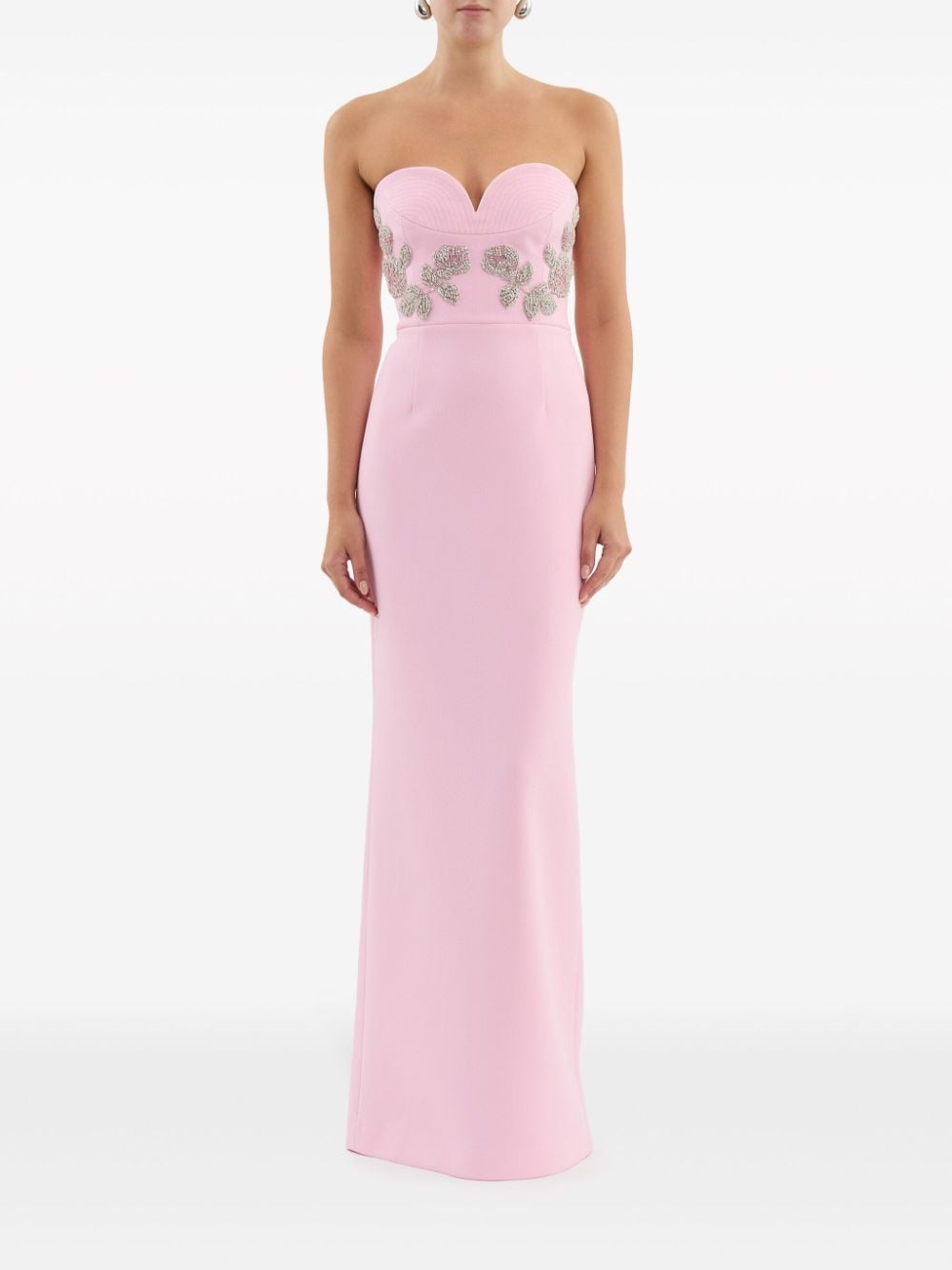 Rebecca Vallance Jenna strapless gown - Roze