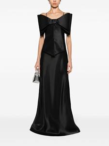 MACH & MACH Zijden jurk - Zwart