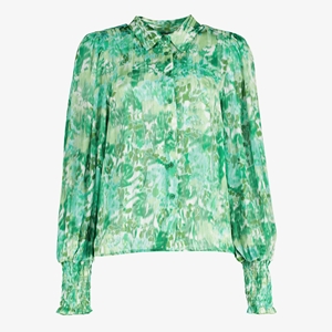 TwoDay dames blouse groen met print