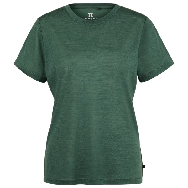 Heber Peak  Women's MerinoMix150 PineconeHe. T-Shirt - Merinoshirt, groen/olijfgroen