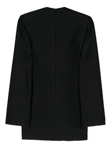 GIA STUDIOS knot-detail twill blouse - Zwart