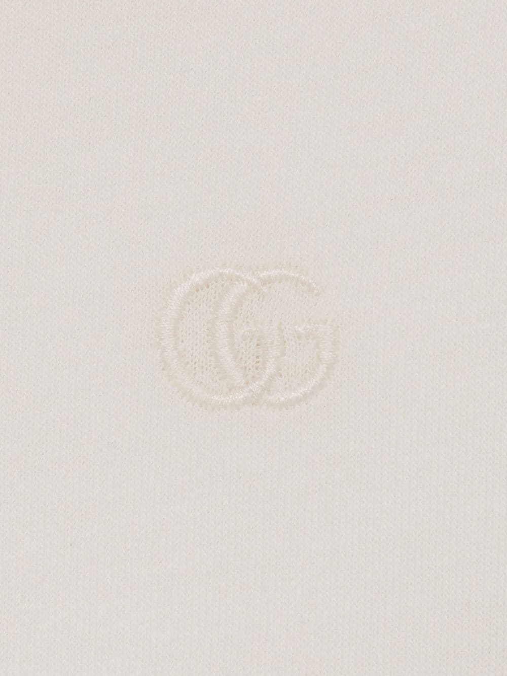 Gucci T-shirt met geborduurd logo - Wit