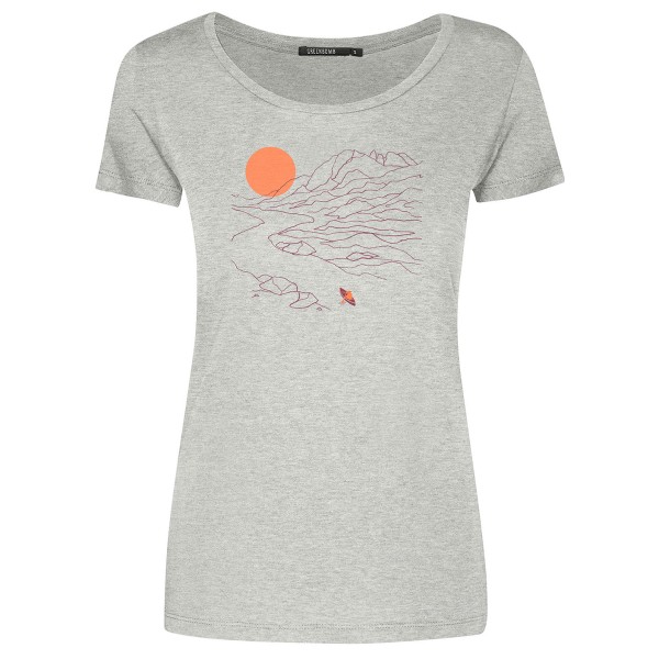 GreenBomb  Women's Nature River Loves - T-Shirts - T-shirt, grijs