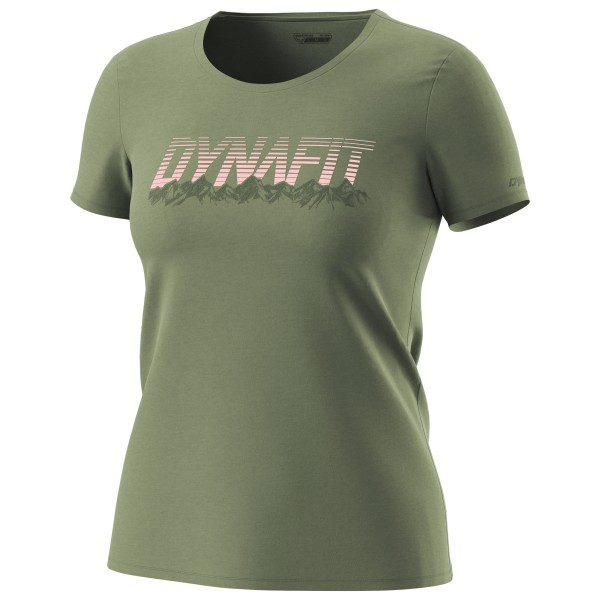 Dynafit  Women's Graphic Cotton S/S Tee - T-shirt, olijfgroen