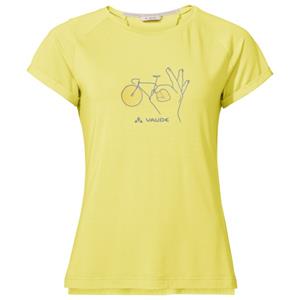 Vaude  Women's Cyclist 2 - T-shirt, geel