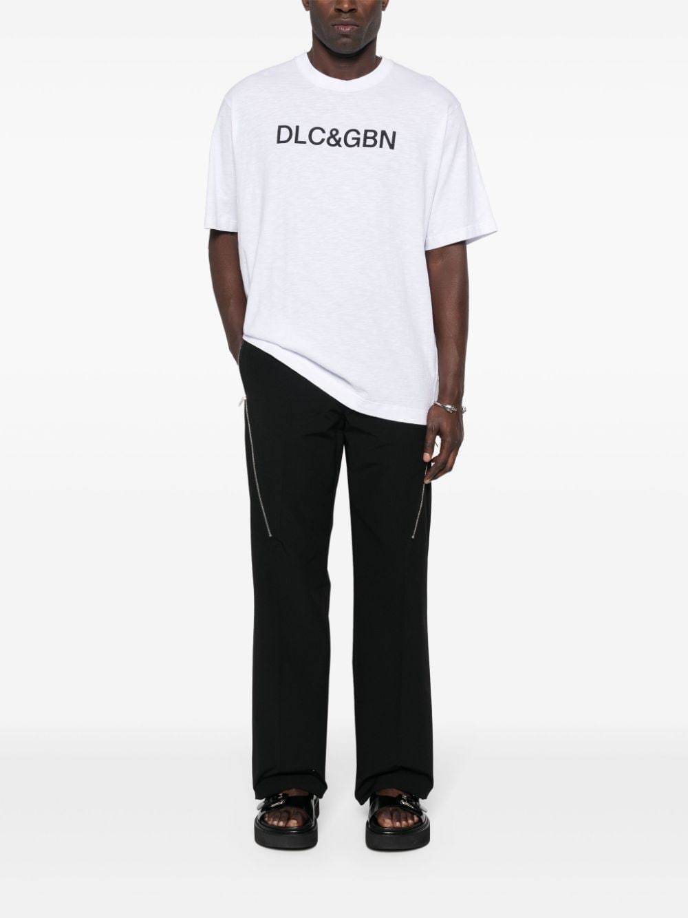 Dolce & Gabbana Katoenen T-shirt met logoprint - Wit