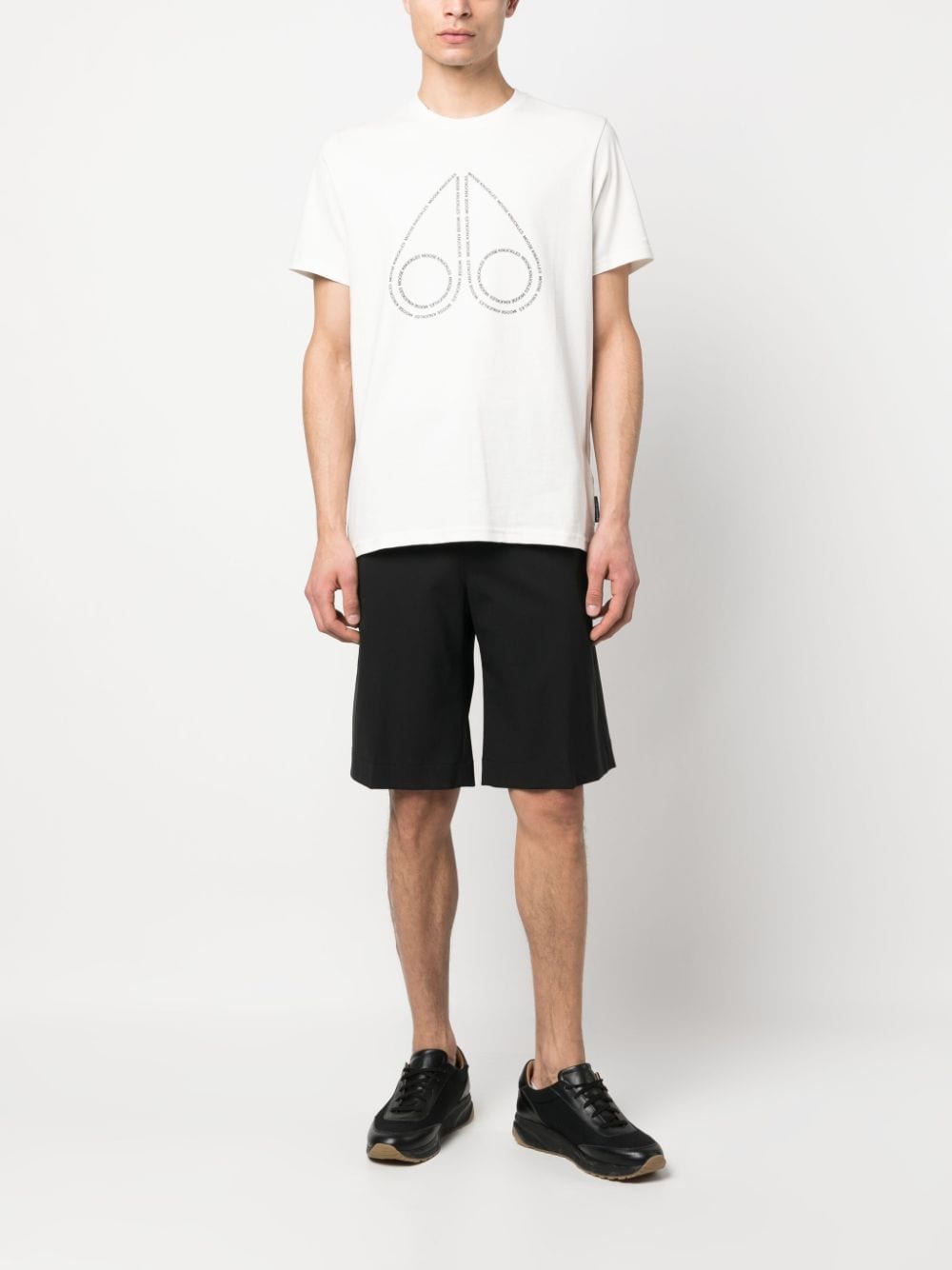 Moose Knuckles T-shirt met logoprint - Wit
