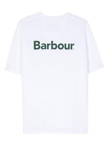 Barbour logo-print cotton T-shirt - Wit