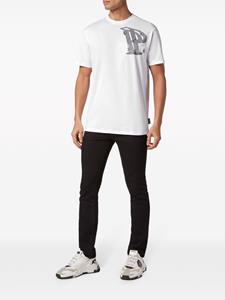 Philipp Plein rhinestone-embellished cotton T-shirt - Wit