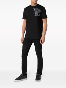 Philipp Plein rhinestone-embellished cotton T-shirt - Zwart