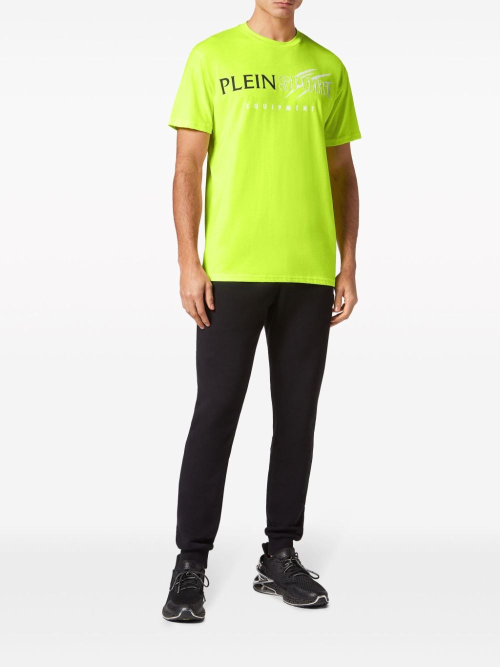 Plein Sport T-shirt met logoprint - Groen