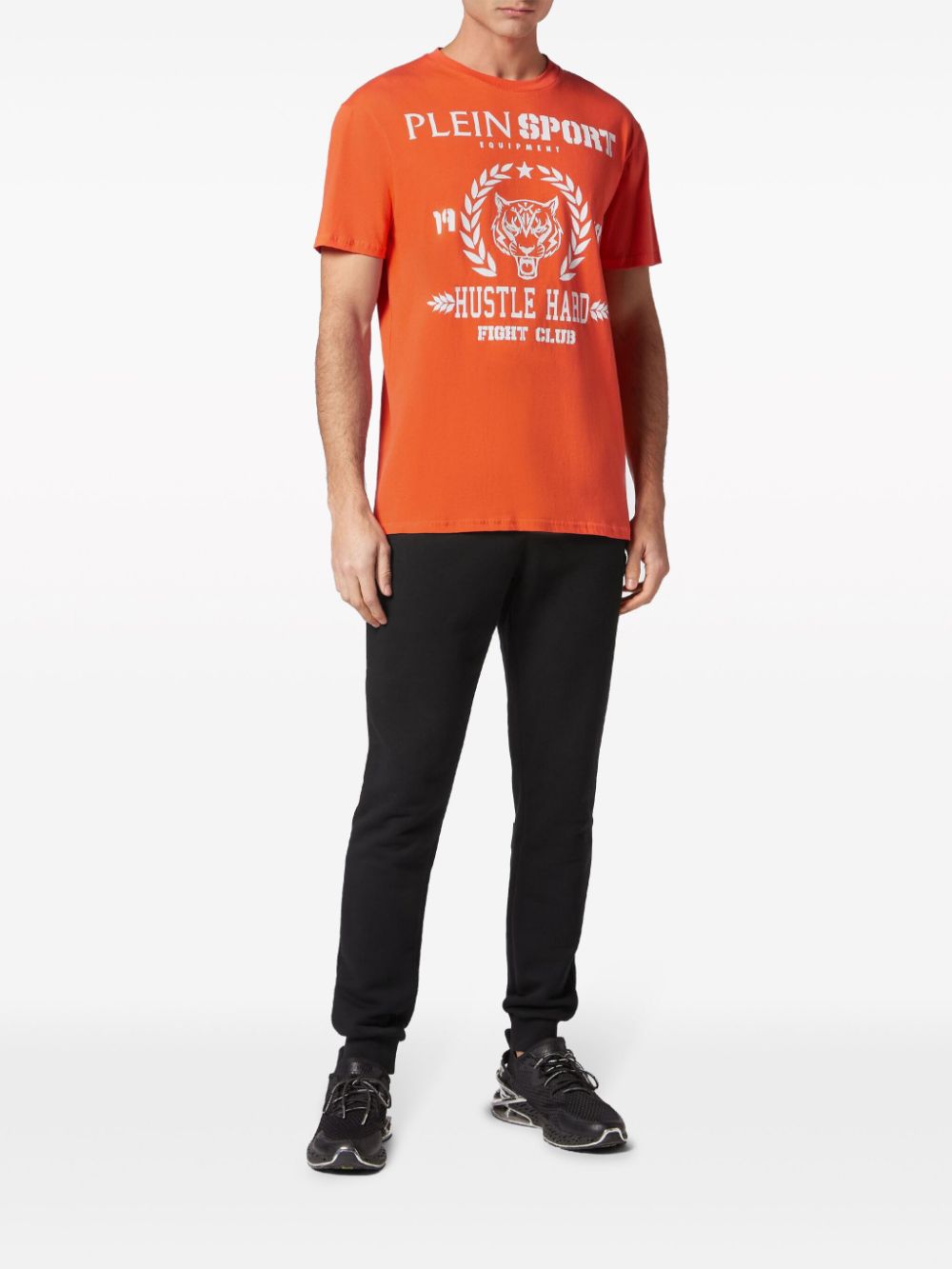 Plein Sport T-shirt met logoprint - Oranje