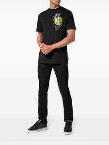 Philipp Plein T-shirt met stras - Zwart