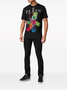 Philipp Plein Teddy Bear katoenen T-shirt - Zwart