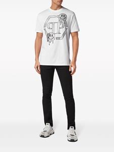 Philipp Plein T-shirt met stras - Wit