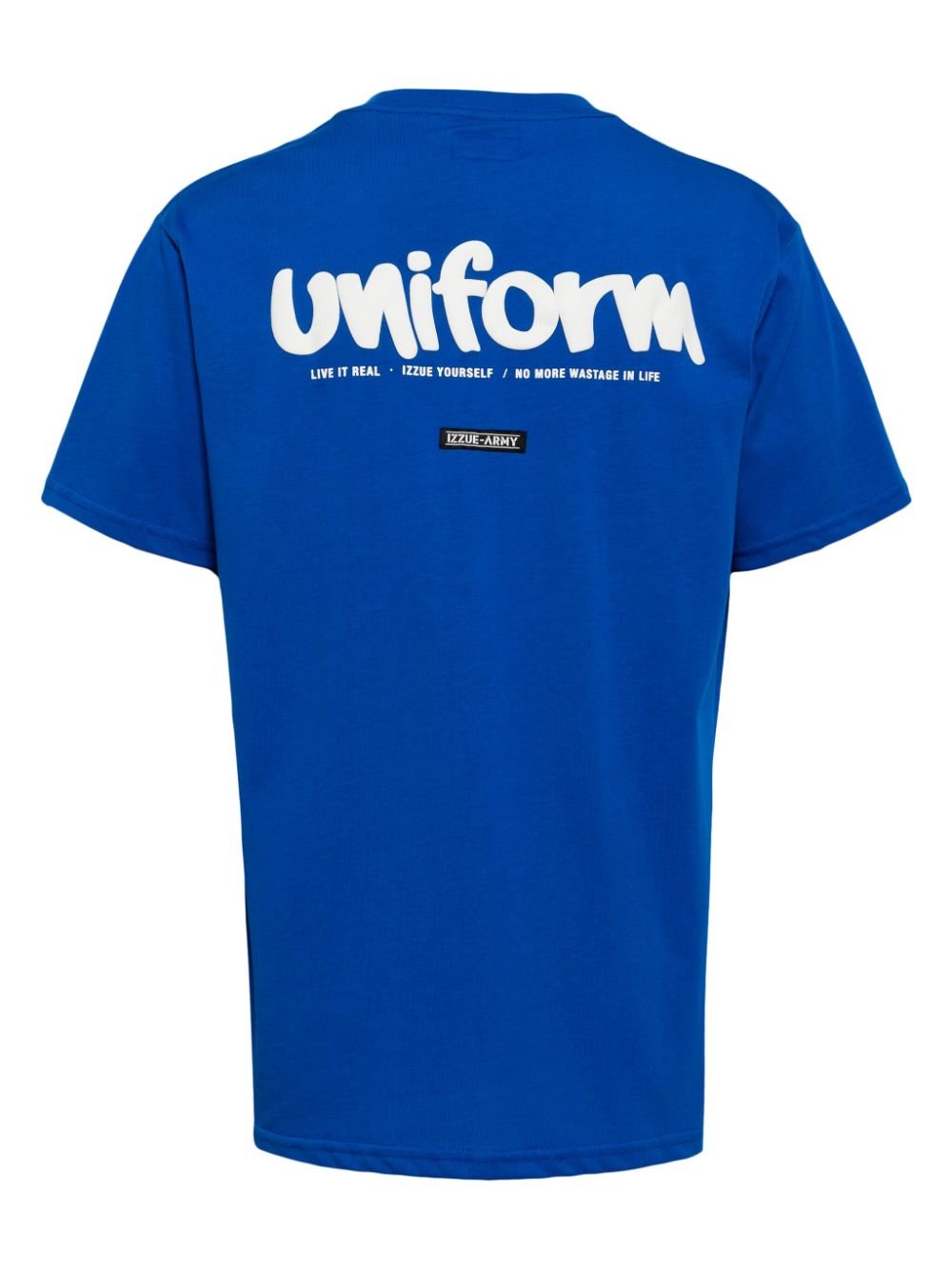 Izzue T-shirt met logopatch - Blauw